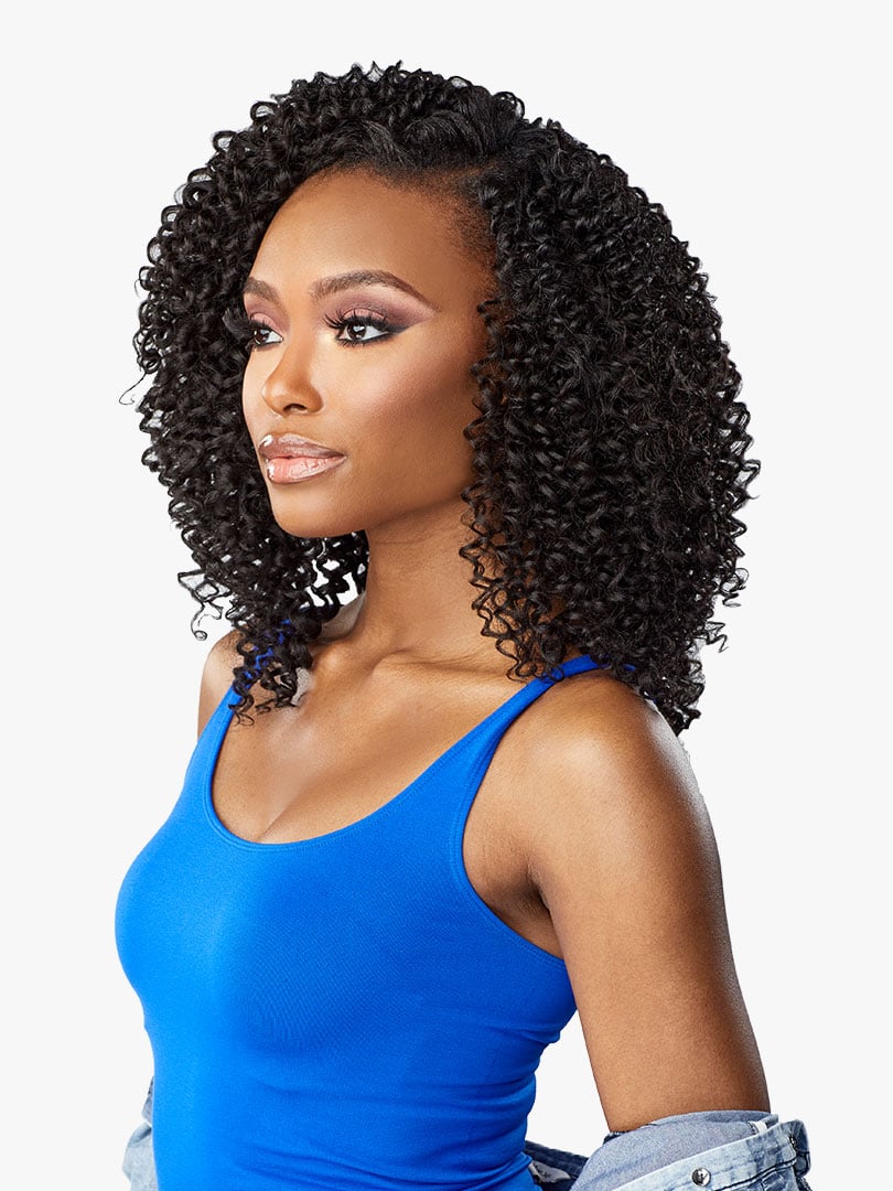 Sensationnel Textured Clip-Ins Weave Curls Kinks N Co - Ruler Breaker 10"