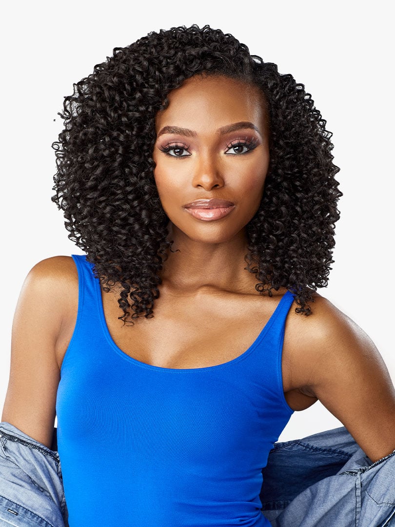 Sensationnel Textured Clip-Ins Weave Curls Kinks N Co - Ruler Breaker 10"