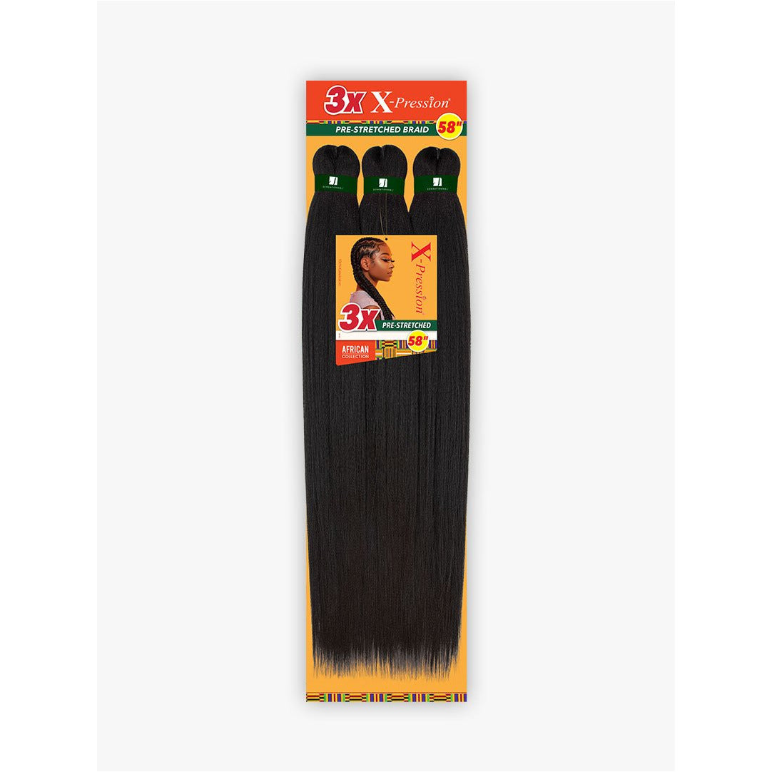 3X X-PRESSION PRE-STRETCHED BRAID 58″ - NoraKae Beauty